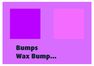 Bumps Wax Bump... clipart
