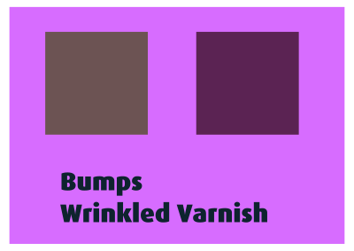 Bumps Wrinkled Varnish clipart