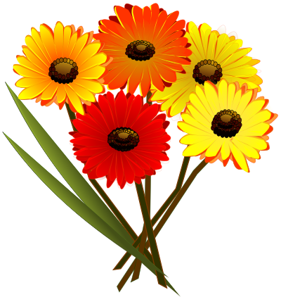 Bunch of flowers clipart