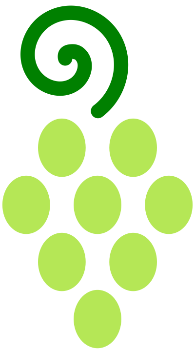 Bunch of grapes 2 clipart