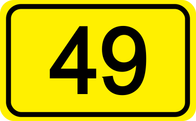Bundesstrasse Nummer (German Roadsign) clipart