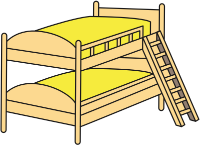 Bunk beds clipart