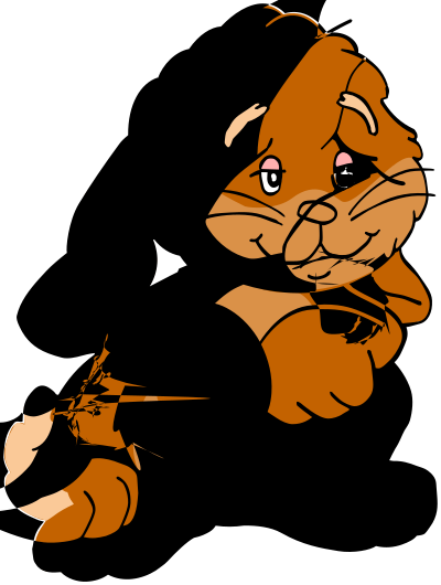 Bunny - coloured clipart