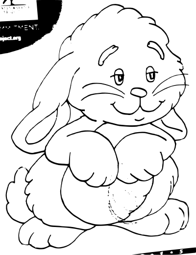 Bunny outline clipart