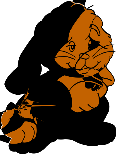 Bunny outline clipart