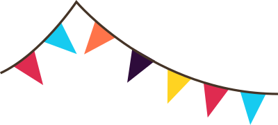 Bunting banner flags clipart
