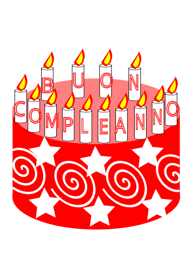 Buon compleanno clipart