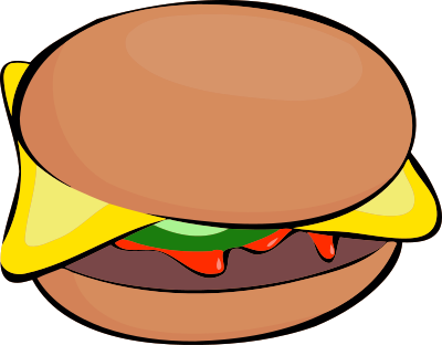 Burger 3 clipart