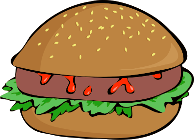 Burger 4 clipart