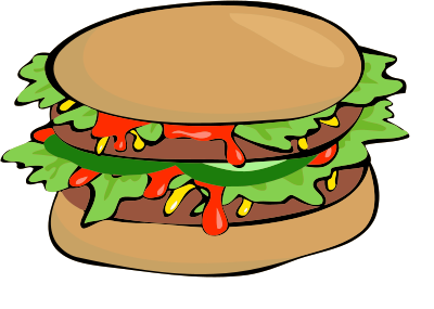 Burger 5 clipart