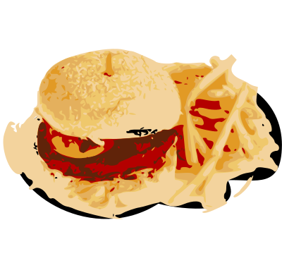 Burger & Fries (Remix) clipart