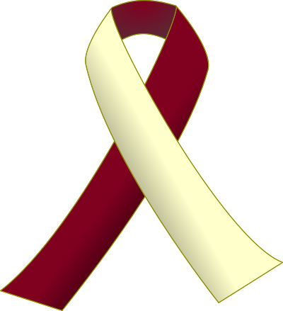 Burgundy and Ivory Ribbon clipart