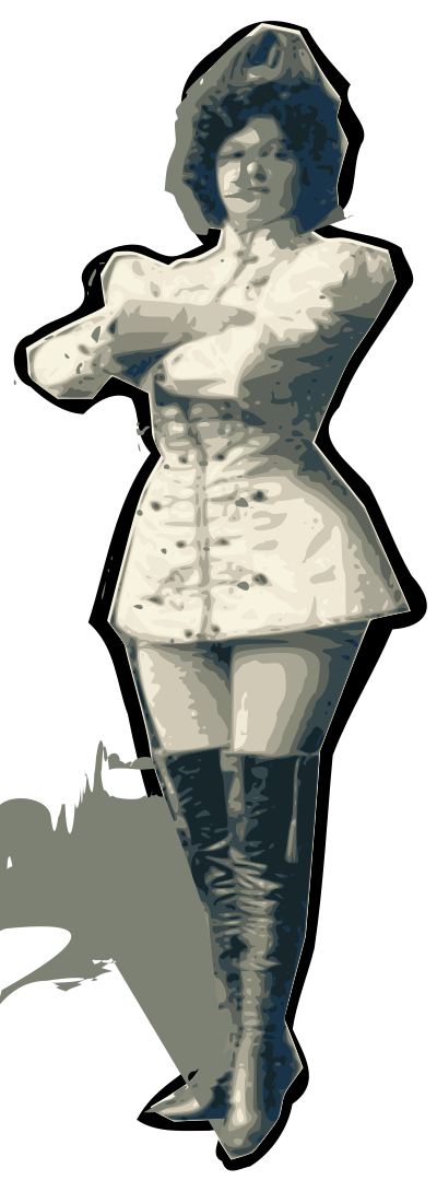Burlesque Lady clipart