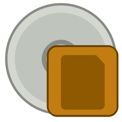 Burn disk image clipart