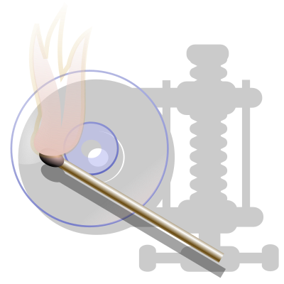 Burn iso clipart