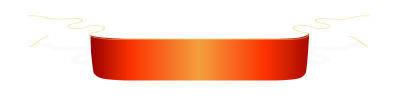 Burned orange ribbon clipart