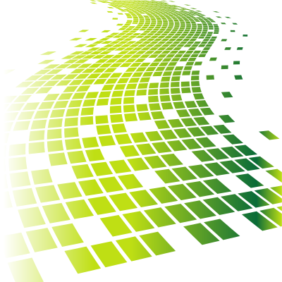 Bursting green tiles clipart