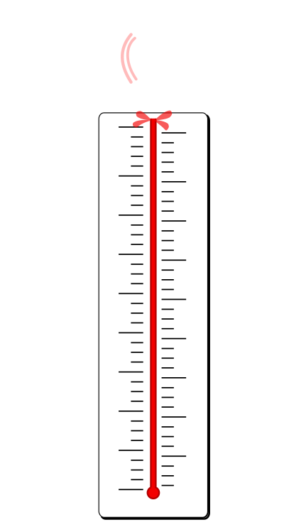 Bursting Thermometer clipart