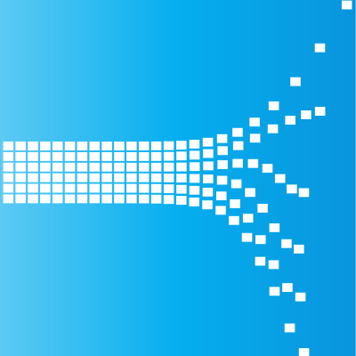 Bursting tiles blue background clipart
