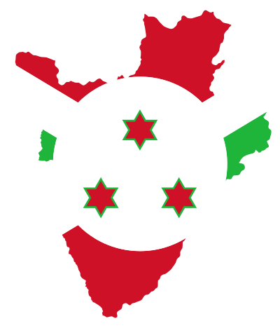 Burundi Flag Map clipart