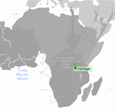 Burundi location label clipart