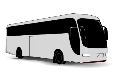 Bus 1 mono clipart
