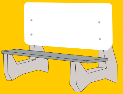 Bus Bench clipart
