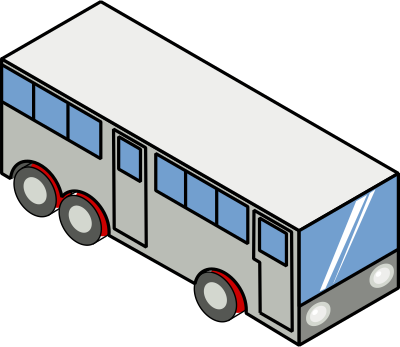 Bus (isometric icon) clipart
