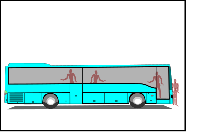 Bus, Seitenansicht clipart