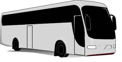 Bus1 bw clipart