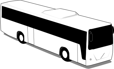 Bus2 bw clipart