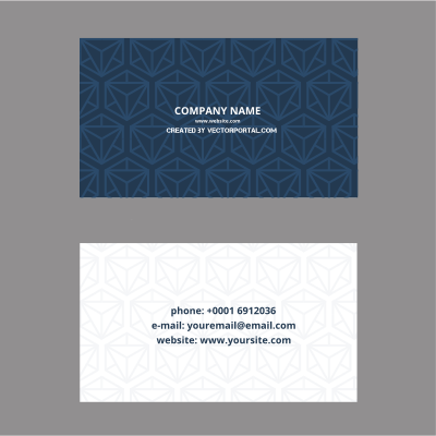 Business card template clipart