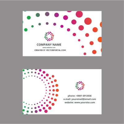 Business card template (#4) clipart