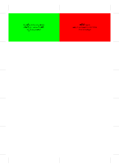 Business Card Template - 90x50mm - A4 clipart