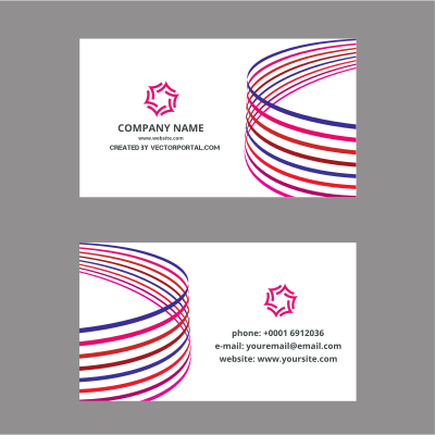 Business card template design (#2) clipart