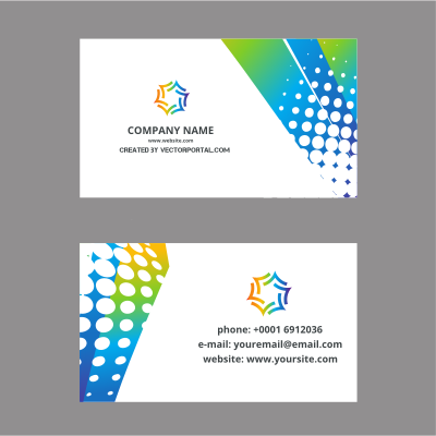 Business card template design (#3) clipart