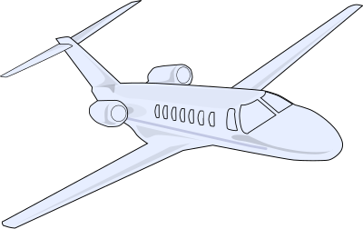 Business jet clipart