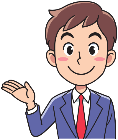 Business man - inviting clipart