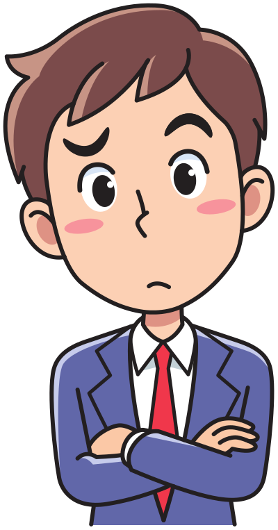 Business man - thinking clipart