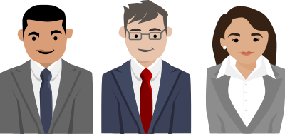 Business people characters clipart