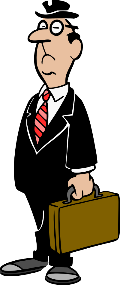 Businessman (colour) clipart