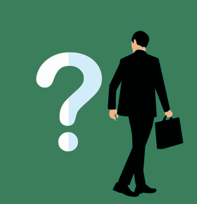 Businessman Stands Confused clipart