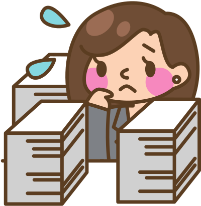 Busy Office Lady clipart