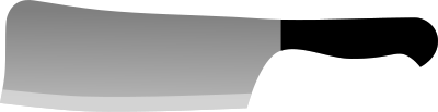 Butcher knife clipart