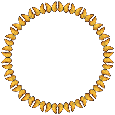 Butterflies Frame clipart