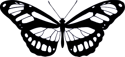 Butterfly 15 (blue) clipart