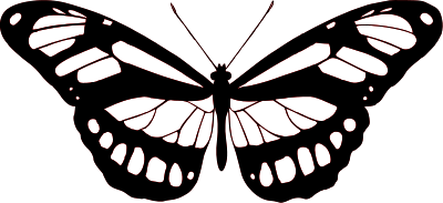 Butterfly 15 (red) clipart