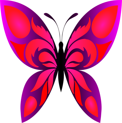 Butterfly 34 (colour 4) clipart