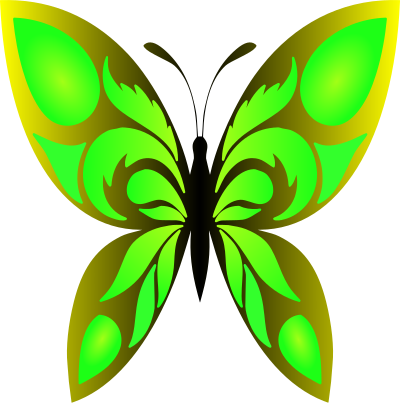 Butterfly 34 (colour 6) clipart