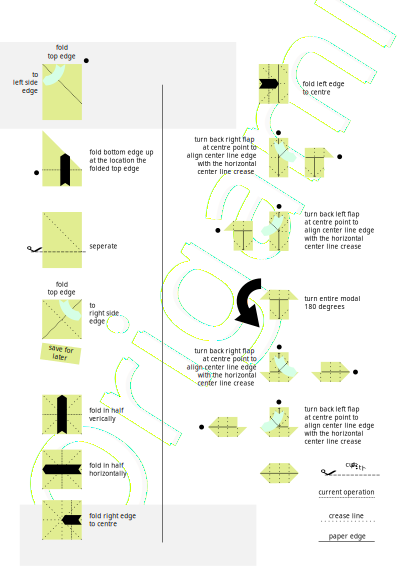 Butterfly Fold part 01 clipart